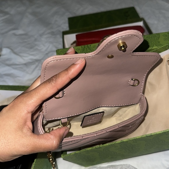 Designer inspired classy leather crossbody chrome hardware bag ❌❌ - Picture 16 of 16